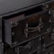 32" Black Faux Leather & Cedar Traditional Chest